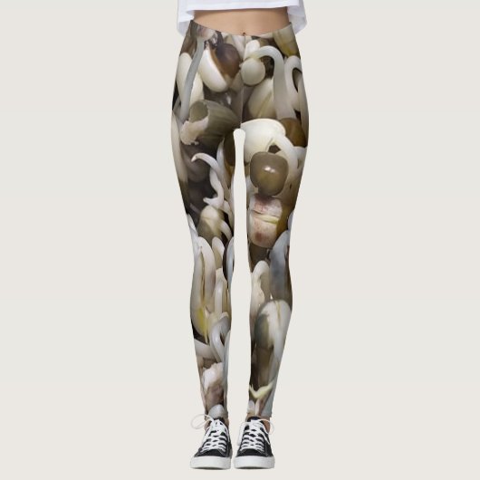 Biologische Mung Sprouts – een voedingsstof verpak Leggings (Voorkant)