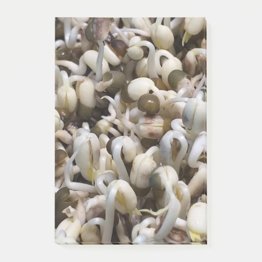 Biologische Mung Sprouts – een voedingsstof verpak Post-it® Notes (Voorkant)