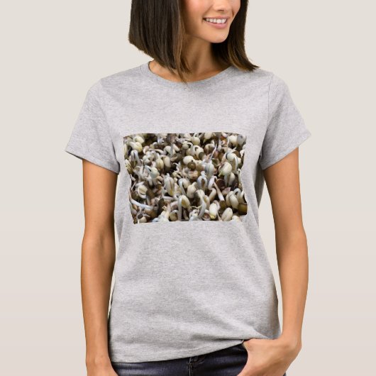 Biologische Mung Sprouts – een voedingsstof verpak T-shirt (Voorkant)