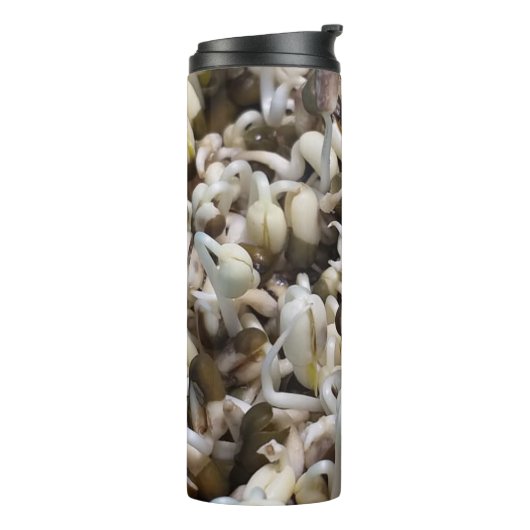 Biologische Mung Sprouts – een voedingsstof verpak Thermosbeker (Gedraaid links)