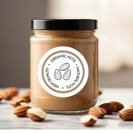 "Biologische & Natuurlijke Noten Sticker | Aangepa