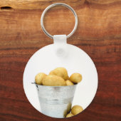 Biologische nieuwe aardappelen sleutelhanger (Voorkant)