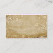 Biologische papierbloemen visitekaartje (Achterkant)