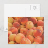 biologische perziken briefkaart (Voorkant / Achterkant)