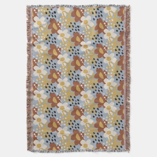 Biologische platte bloem deken (Voorkant Verticaal)