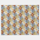 Biologische platte bloem fleece deken (Voorkant (Horizontaal))