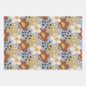 Biologische platte bloem inpakpapier vel (Voorkant)