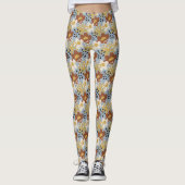 Biologische platte bloem leggings (Voorkant)