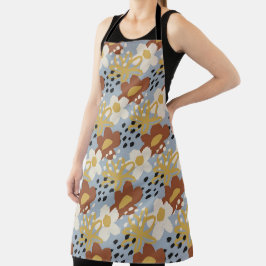 Biologische platte bloem schort