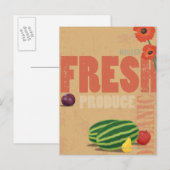 Biologische producten briefkaart (Voorkant / Achterkant)