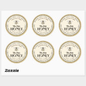 Biologische Raw Fire Cider Honing Thaise Chili Que Ronde Sticker (Vel)