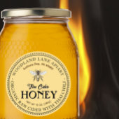 Biologische Raw Fire Cider Honing Thaise Chili Que Ronde Sticker