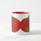 Biologische rode rijpe erfgoedtomaten van Vintage  Mok (Midden)