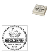 biologische scharrelkippenhouderij rubberstempel (Gestempeld)