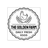 biologische scharrelkippenhouderij rubberstempel (Afrduk)