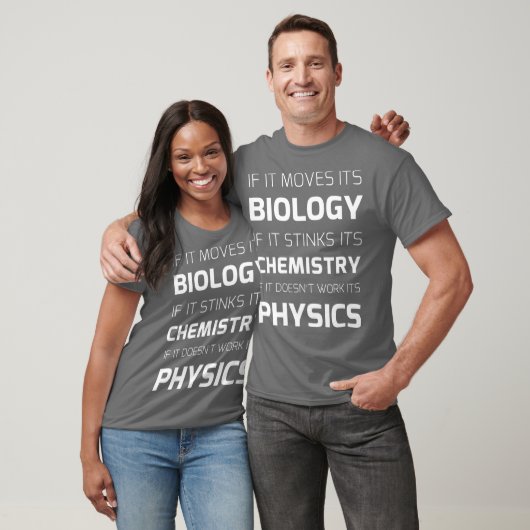 Biologische scheikunde natuurkunde t-shirt (Unisex)