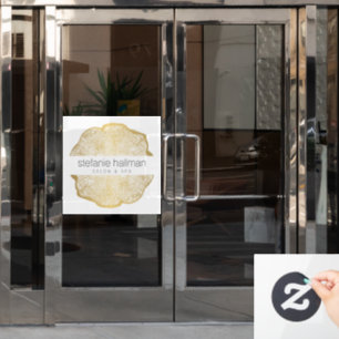 Biologische Schoonheid Gouden Boom Ringen Raamsticker