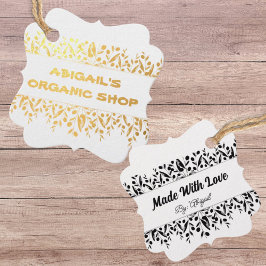 Biologische Shop Modern Bedrijfsnaam Verpakking La Bedankjes Labels