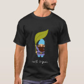 Biologische slogan voor tuinbouw met tuingnome t-shirt (Voorkant)