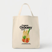 Biologische supermarkt tote bag (Voorkant)