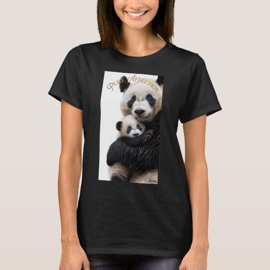 Biologische T-shirt 'Pure Affection Panda Moeder e (Voorkant)
