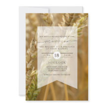 Biologische tarwe | Huwelijksuitnodiging