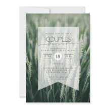 Biologische tarwe | Koppels Douche uitnodiging