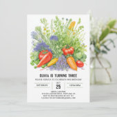 Biologische tuin avontuur verjaardag kaart (Staand voorkant)