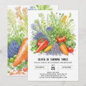 Biologische tuin avontuur verjaardag kaart (Voorkant / Achterkant)