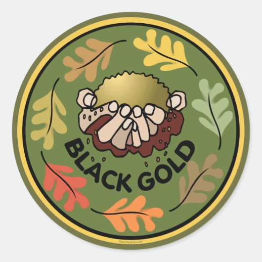 Biologische tuinbouw — Compost Ronde Sticker (Voorkant)