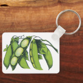 Biologische Tuingewassen; Limabonen, Biologische B Sleutelhanger (Voorkant)