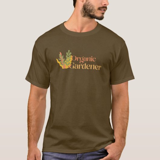 Biologische tuinman t-shirt (Voorkant)