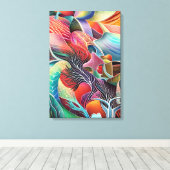 Biologische verbazingwekkende texturen canvas afdruk (Insitu (Houten vloer))