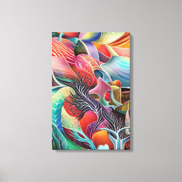 Biologische verbazingwekkende texturen canvas afdruk