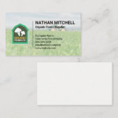 Biologische verse / boerderij- en tractorvisitekaa visitekaartje (Voorkant / Achterkant)