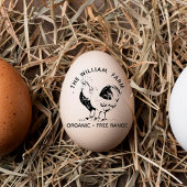 Biologische Verse Eieren Familie Boerderij  Rustie Rubberstempel