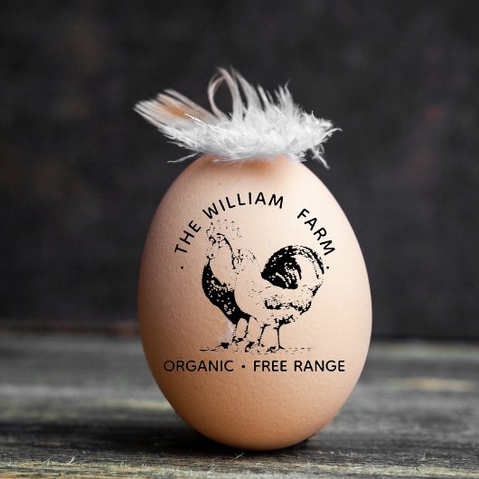 Biologische Verse Eieren Familie Boerderij  Rustie Rubberstempel