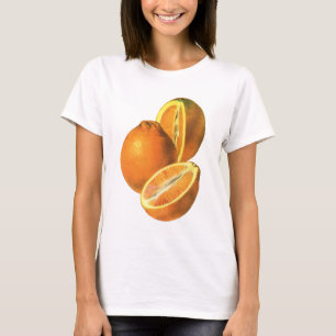 Biologische verse gezonde sinaasappels uit het ver t-shirt