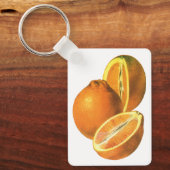 Biologische verse gezonde sinaasappels van Vintage Sleutelhanger (Voorkant)