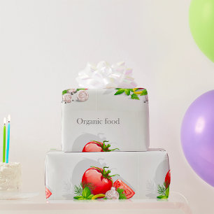 Biologische verse groenten Tomaten en Kruiden van  Cadeaupapier