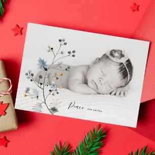 Biologische Vredige Feestdagen Kerst Foto Kaart