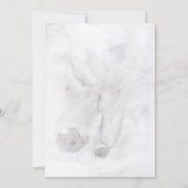 Biologische Waterverf Floral boho bruiloft uitnodi Kaart (Achterkant)