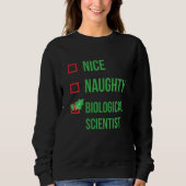 Biologische wetenschapper Funny Pajama Kerstmis Trui (Voorkant)