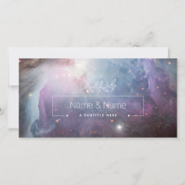 Biologische witte favoriet retro orion nevel BEWER Bedankkaart