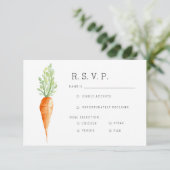 Biologische wortel | WATERVERF RSVP (Staand voorkant)