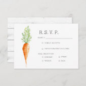 Biologische wortel | WATERVERF RSVP (Voorkant / Achterkant)