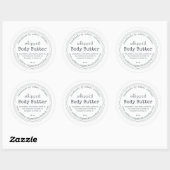 Biologische zelfgemaakte body butter label (Vel)