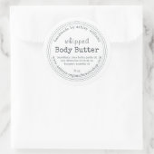 Biologische zelfgemaakte body butter label (Tas)