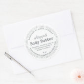 Biologische zelfgemaakte body butter label (Envelop)