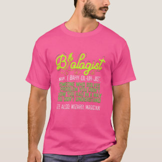 Biologist Funny for Biologyeacher Scientist retro T-shirt